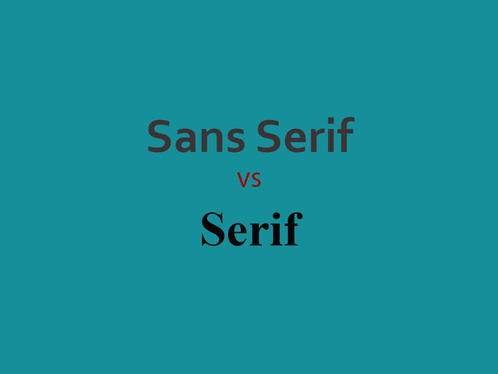 Polices Sans Serif vs Serif - Quel est le meilleur?