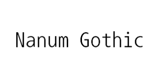 Police Nanum Gothic Coding