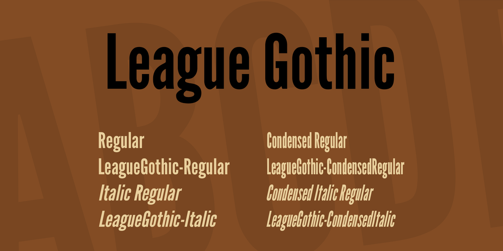 Police League Gothic