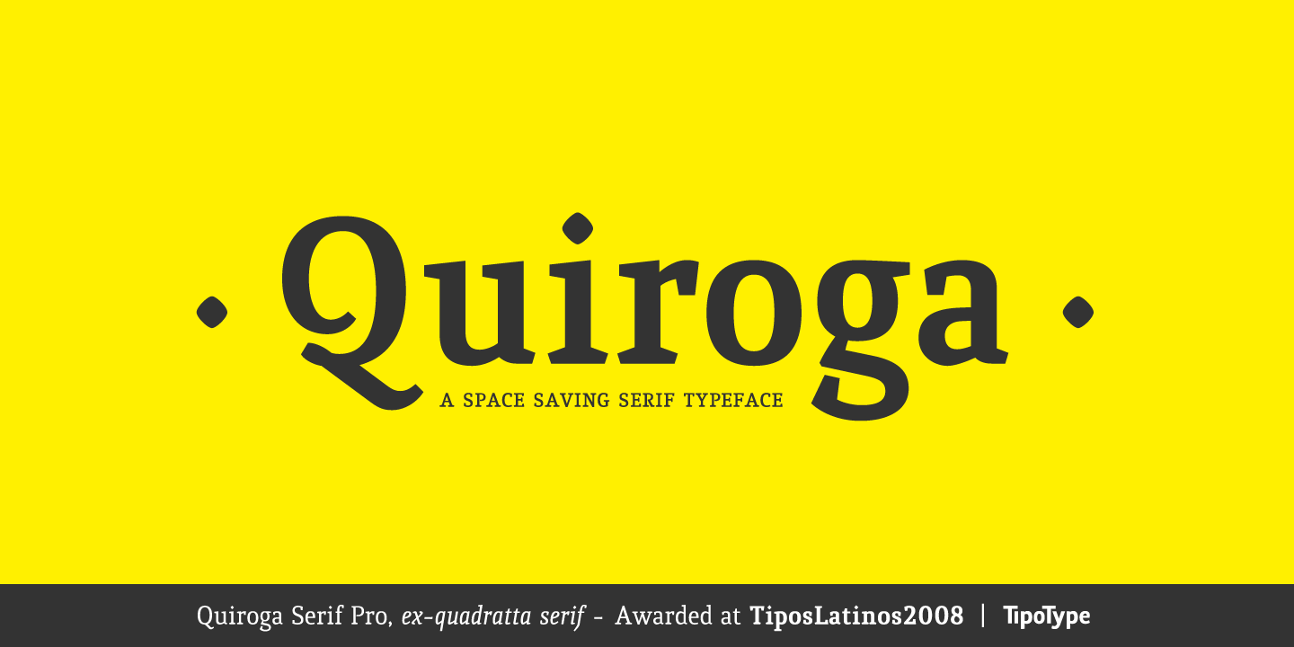 Police Quiroga Serif Pro