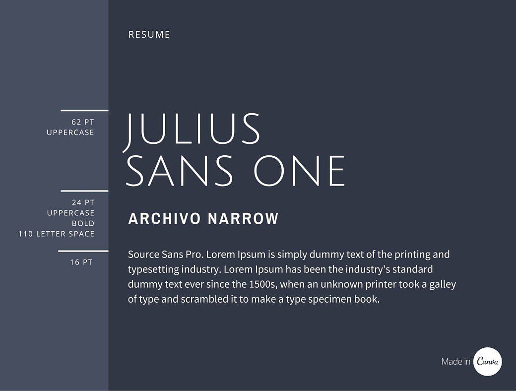 Julius Sans One