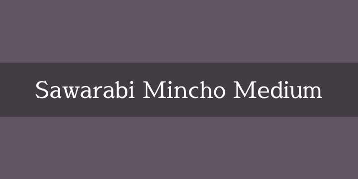 Police Sawarabi Mincho