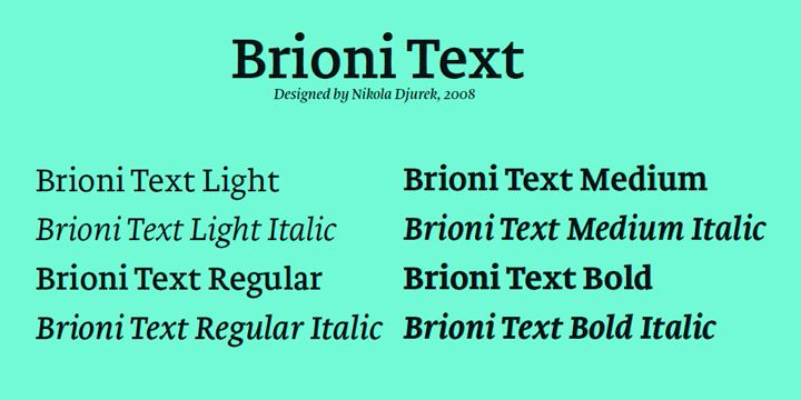Police Brioni Text