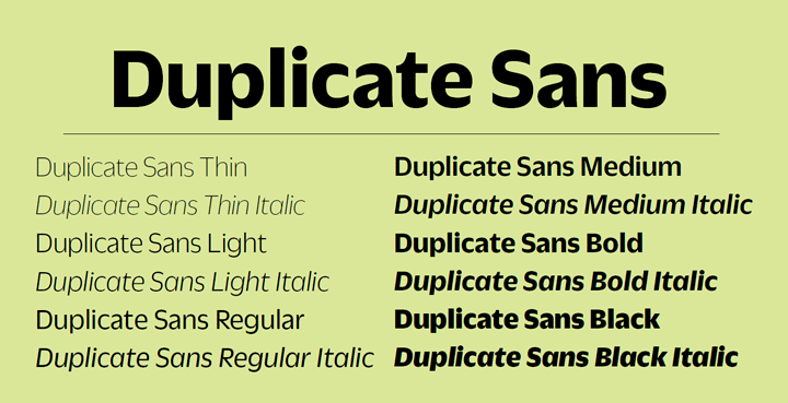 Police Duplicate Sans