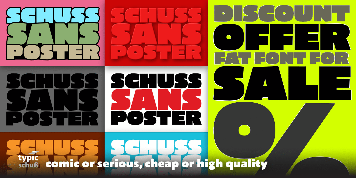 Schuss Sans CG Poster