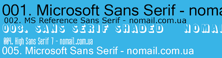 Police Microsoft Sans Serif