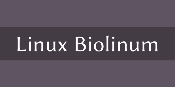 Police Linux Biolinum