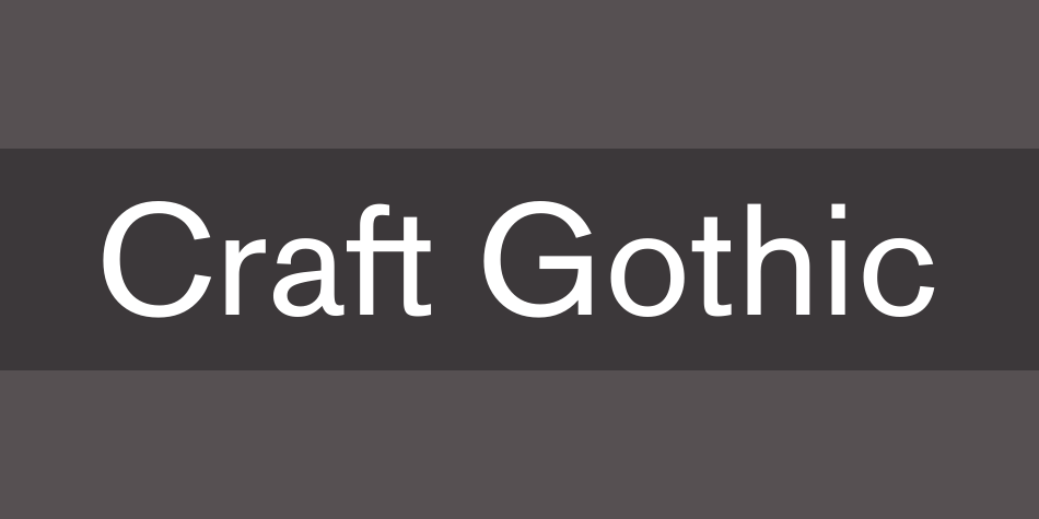 Police Craft Gothic
