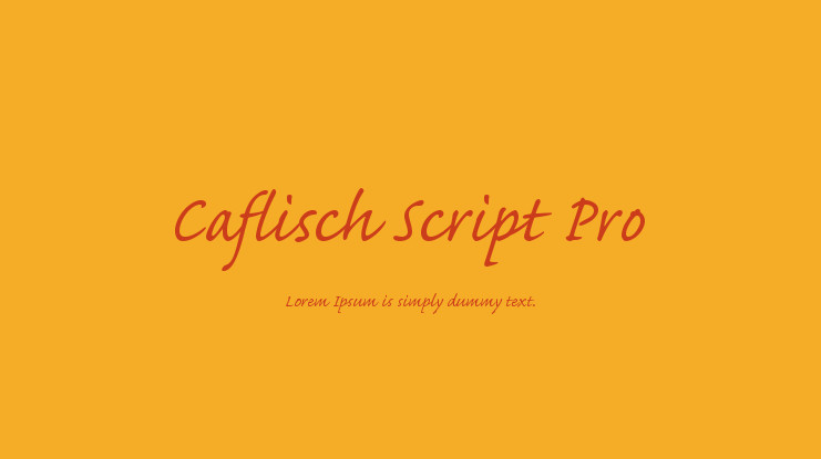 Police Caflisch Script Pro
