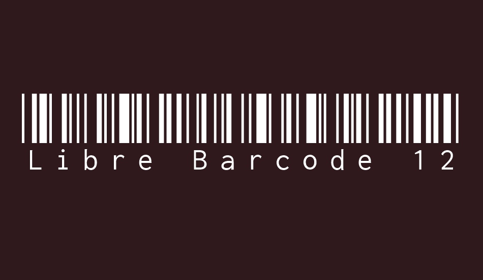 Police Libre Barcode EAN13 Text