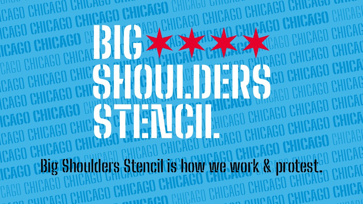 Police Big Shoulders Stencil Text