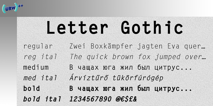 Police Letter Gothic