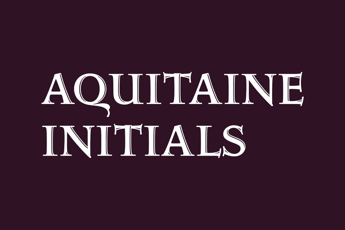 Police Aquitaine Initials