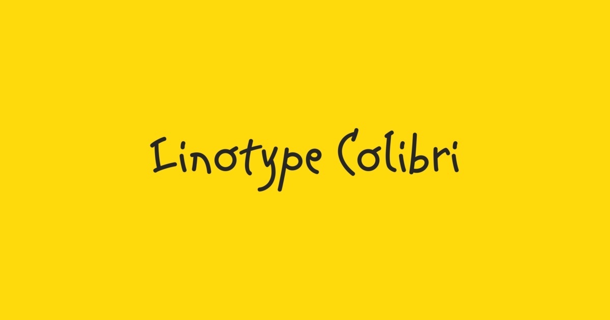 Police Linotype Colibri