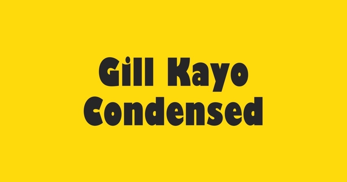 Police Gill Kayo Condensed
