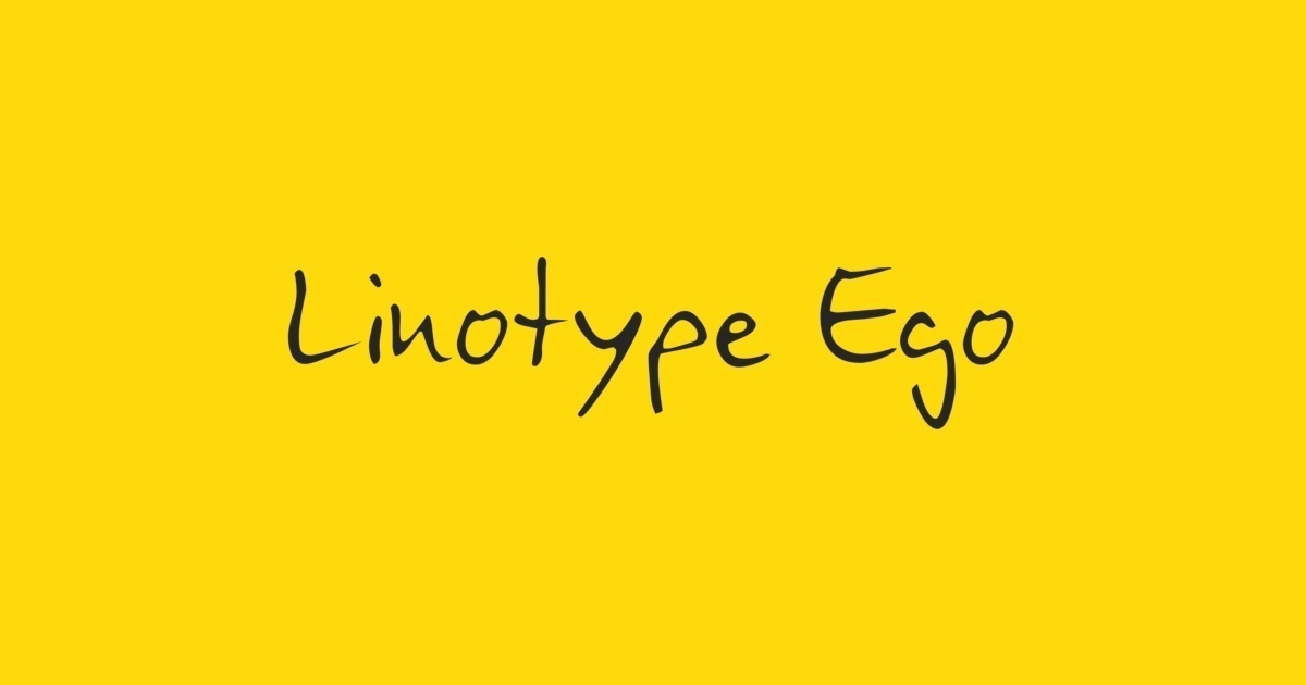 Police Linotype Ego