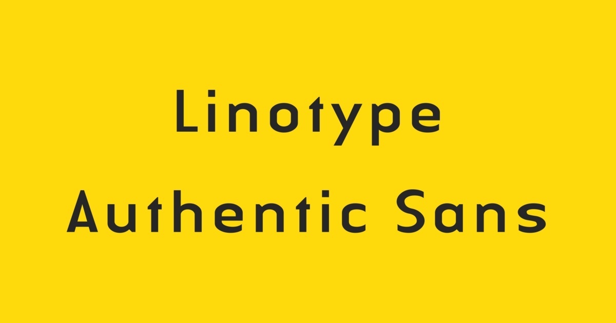 Police Linotype Authentic Sans