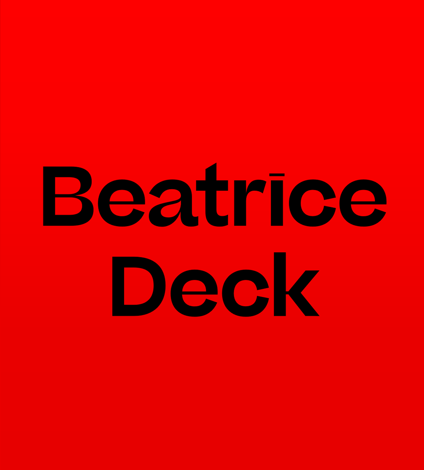 Police Beatrice Deck