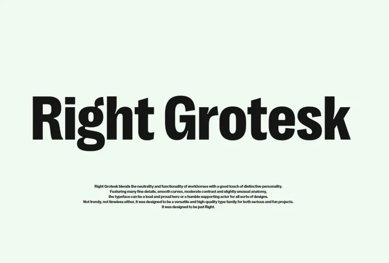 Police Right Grotesk Small