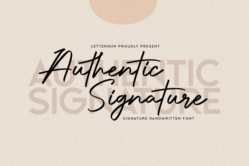 Police Signature Authentic