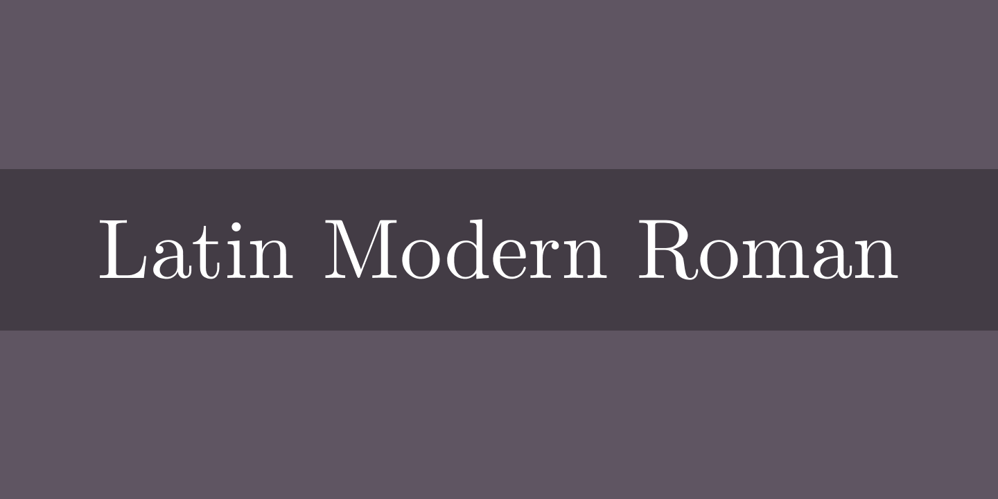 Police Latin Modern Roman