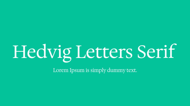Police Hedvig Letters Serif