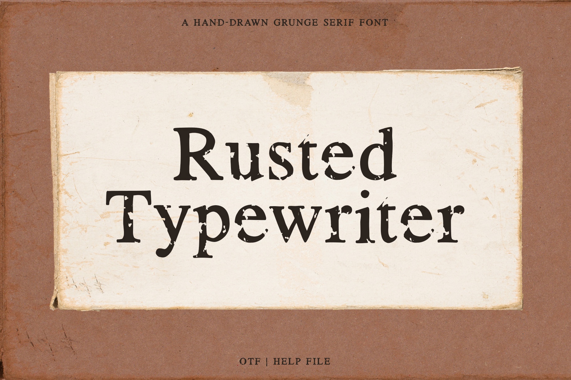 Police Rusted Typewriter