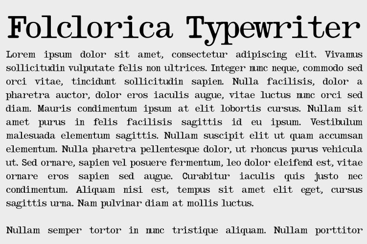 Folclorica Typewriter