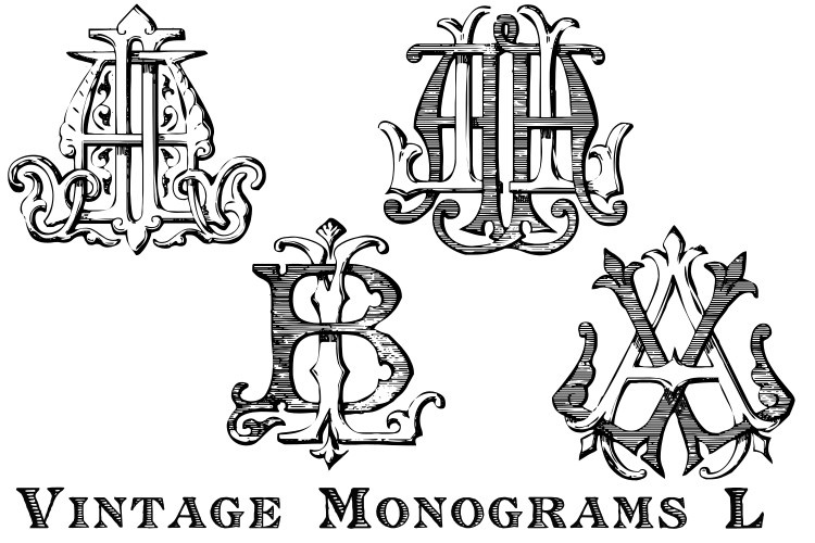 Monocracy Vintage Monograms L
