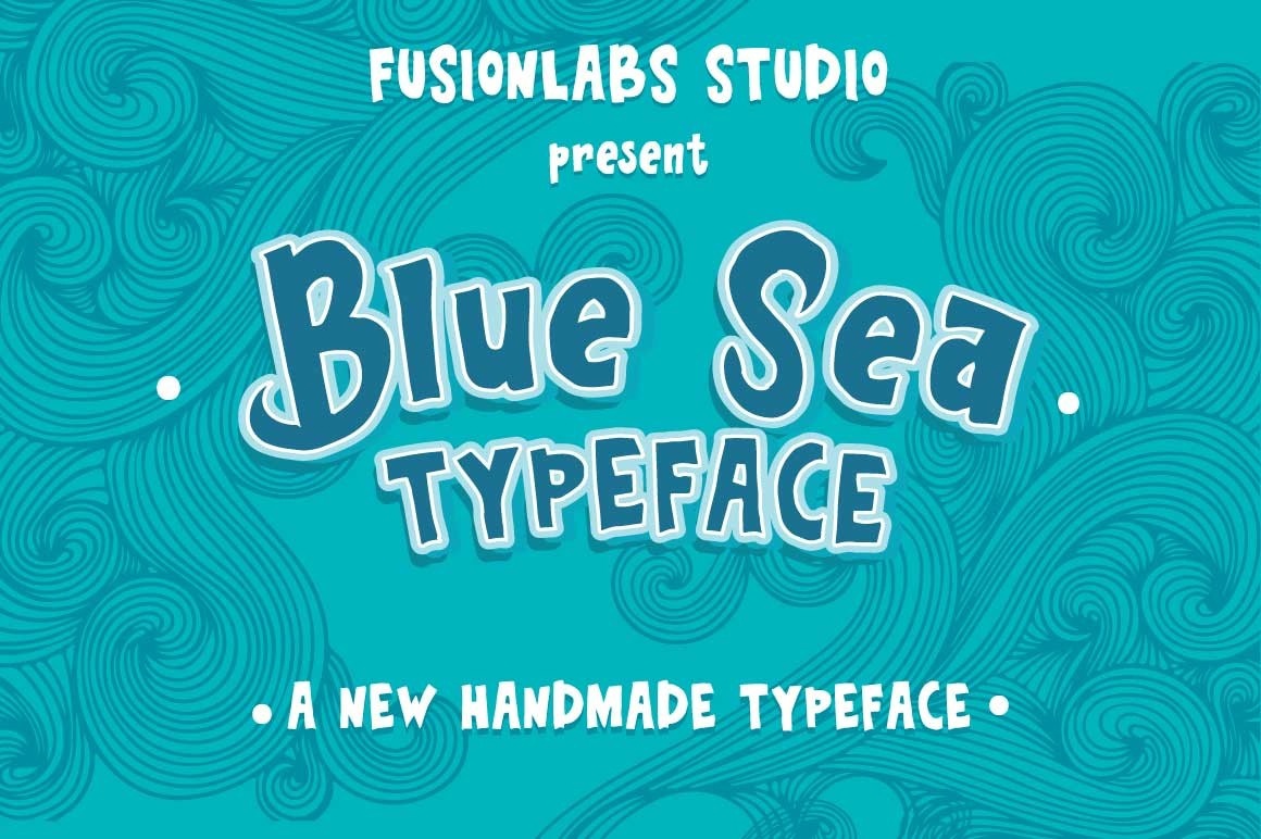 Police Blue Sea Typeface