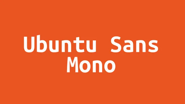 Police Ubuntu Sans Mono