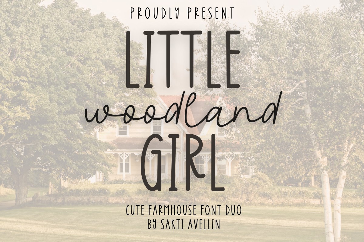 Police Little Girl Woodland Duo