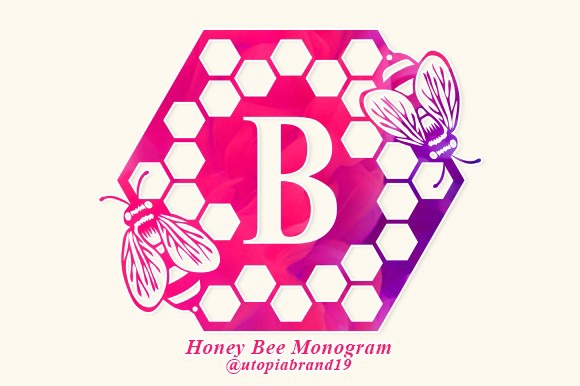 Police Honey Bee Monogram