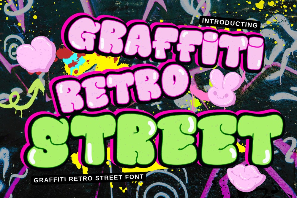 Graffiti Retro Street