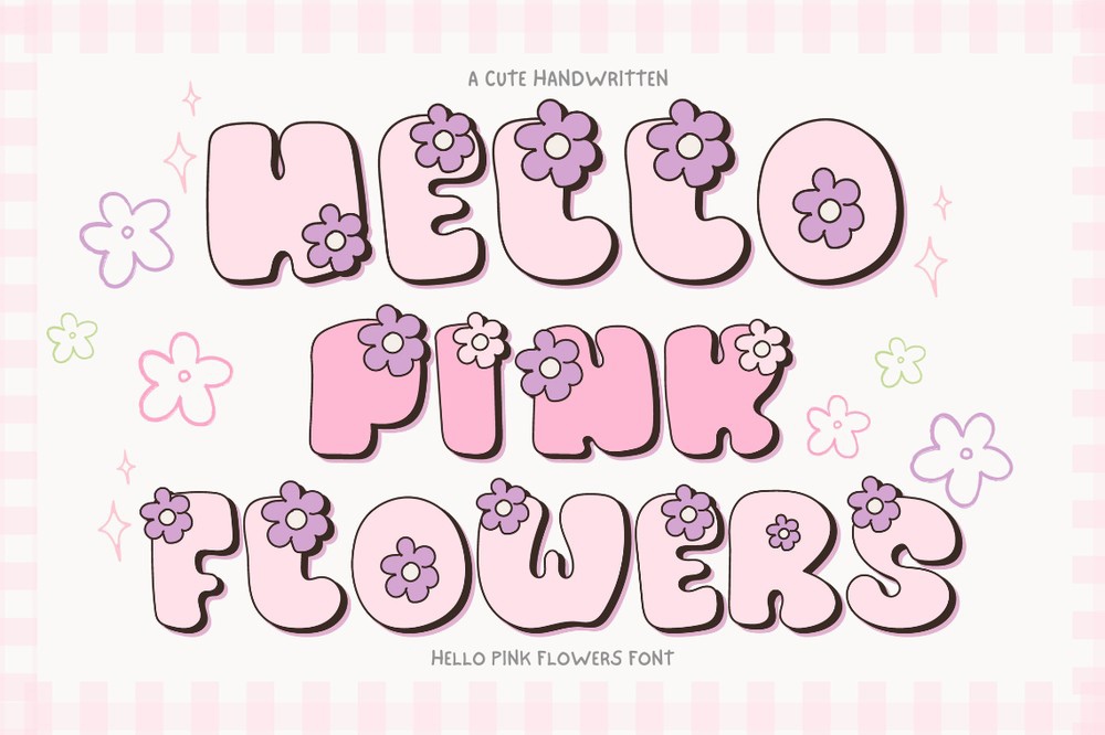 Police Hello Pink Flowers