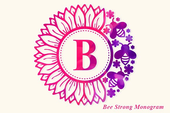 Police Bee Strong Monogram