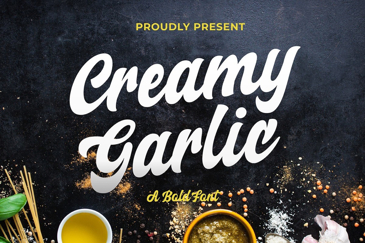 Police Creamy Garlic Script