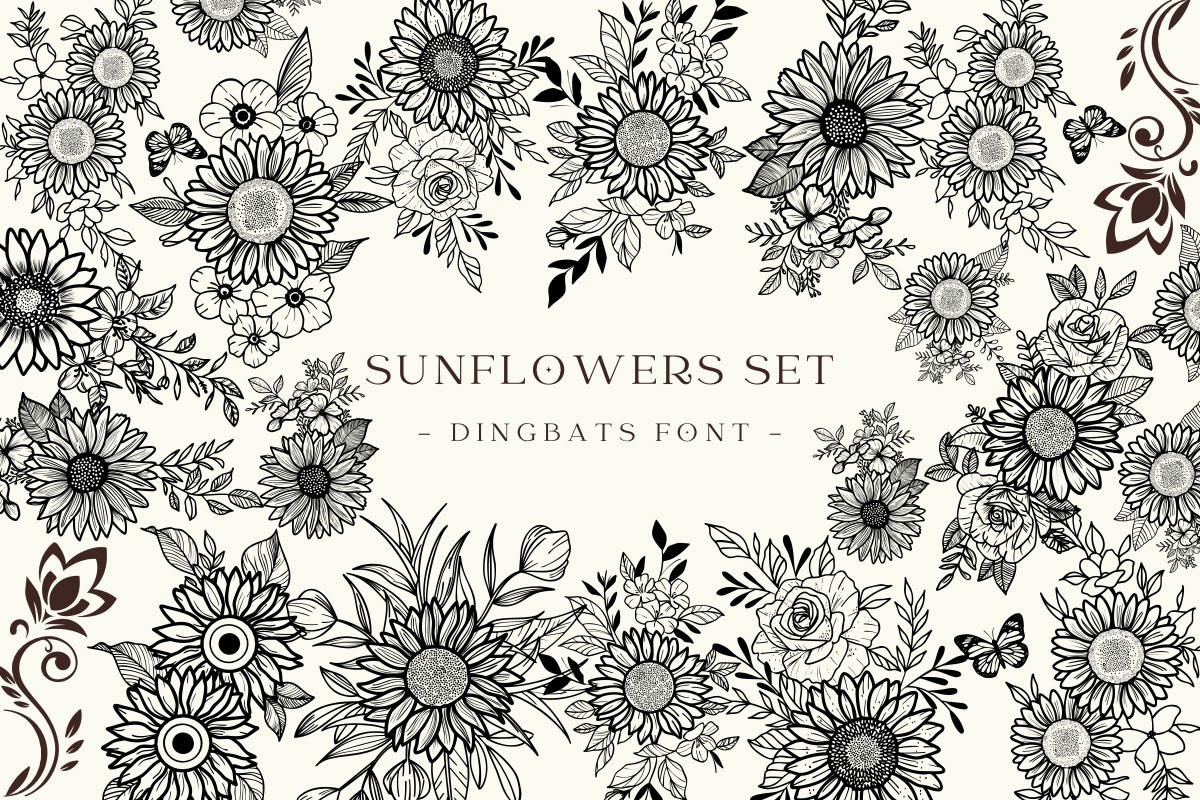 Police Sunflowers Set