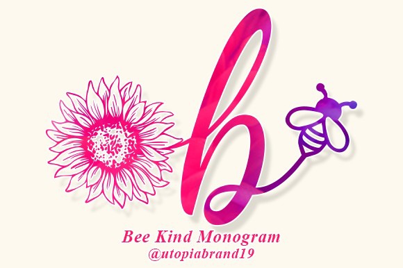 Police Bee Kind Monogram