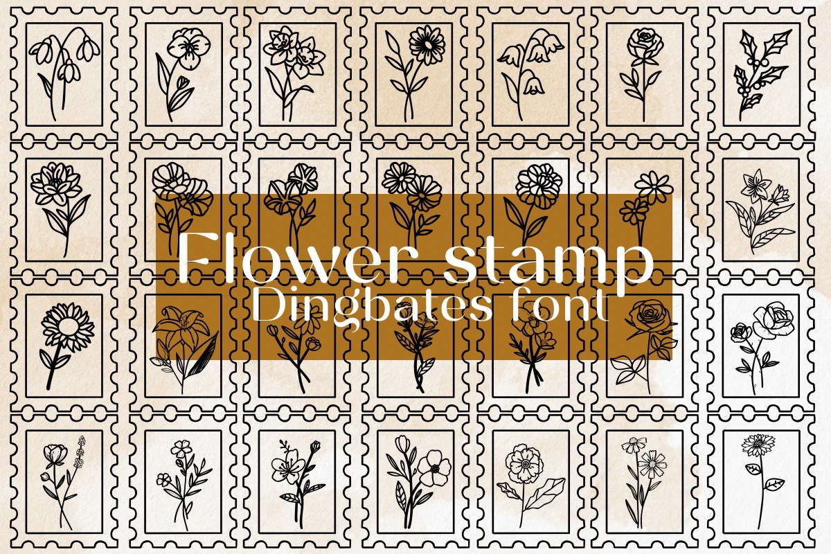 Police Flower Stamp