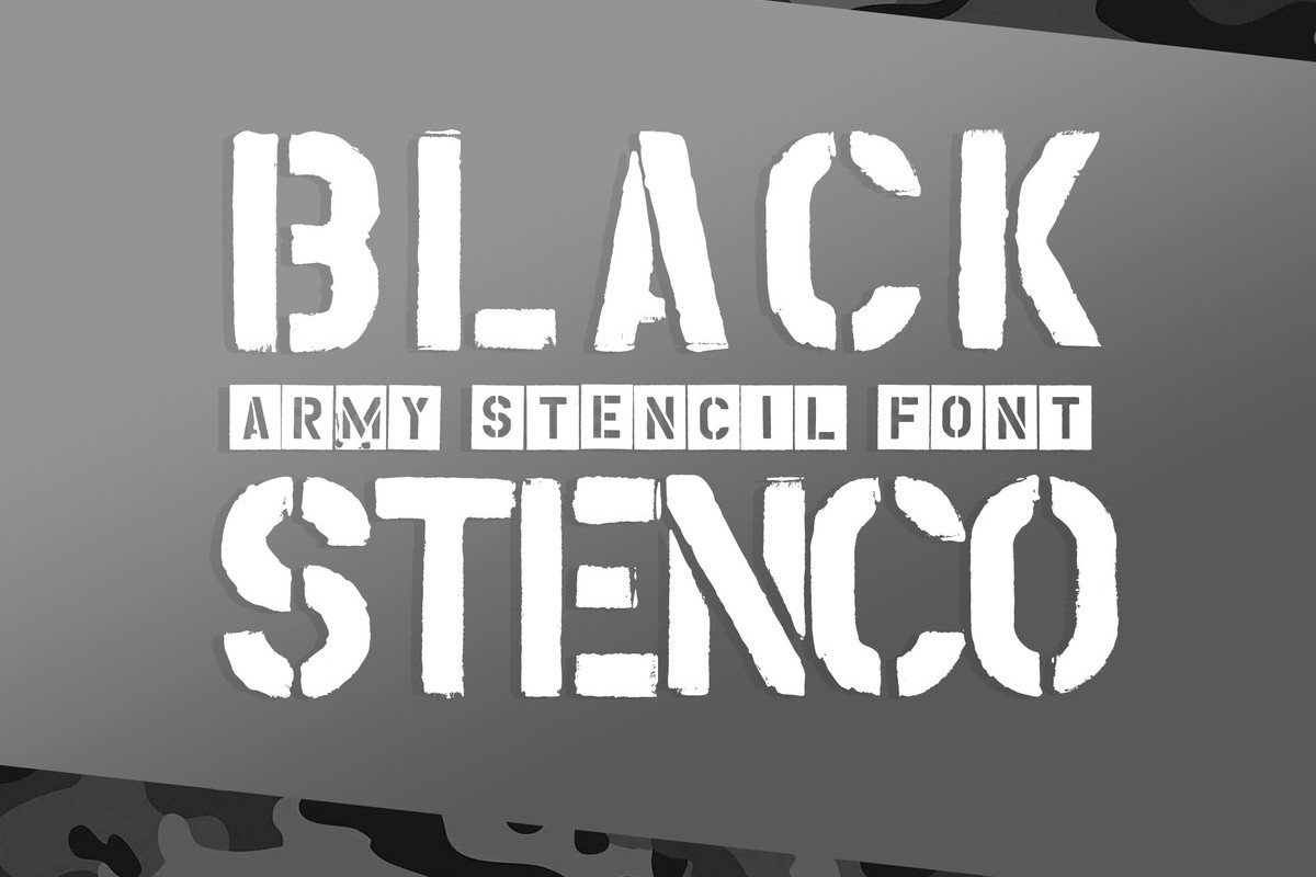 Police Black Stenco