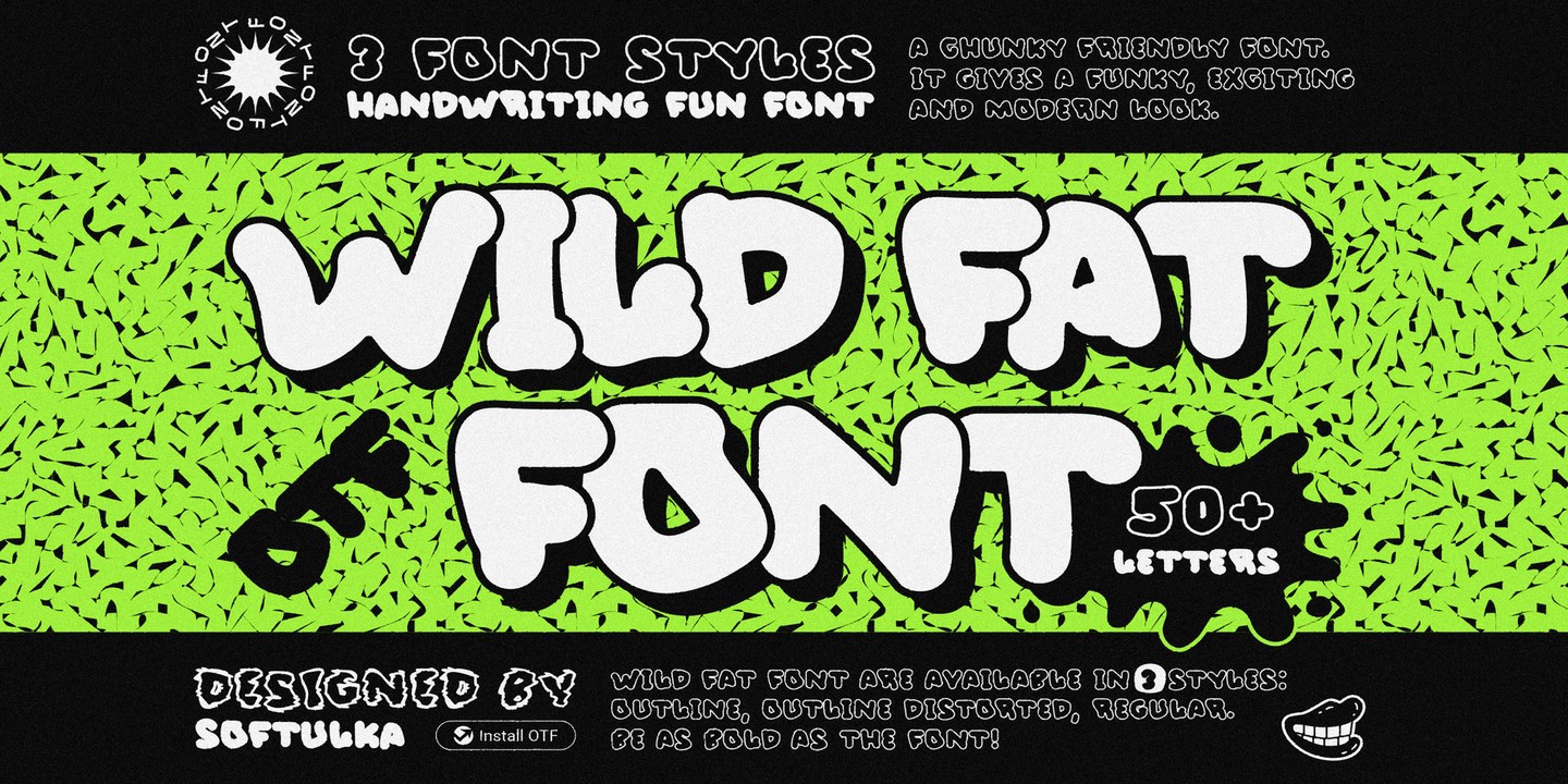 Police Wild Fat Font