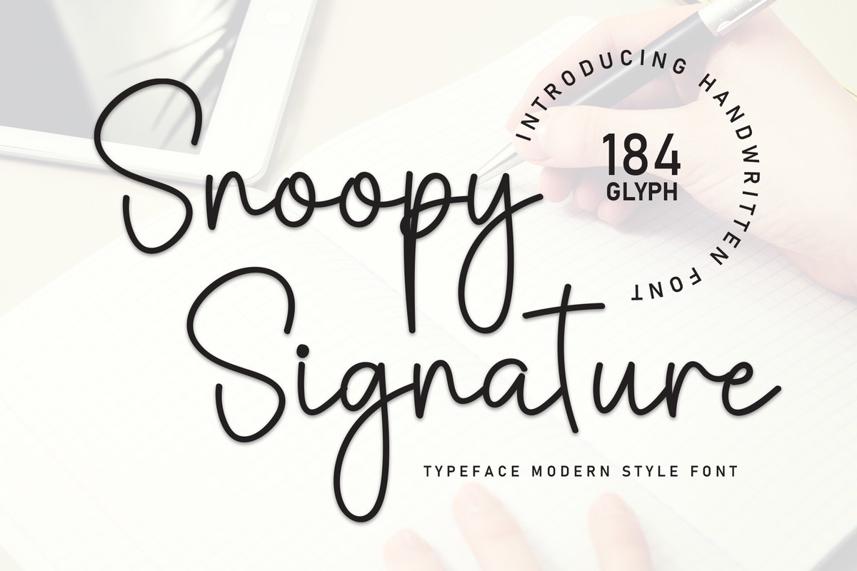 Police Snoopy Signature