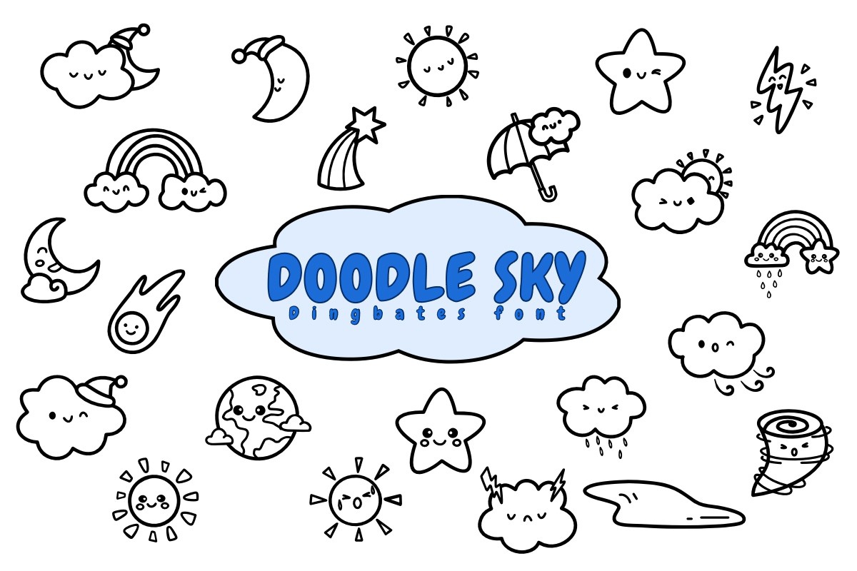 Police Doodle Sky