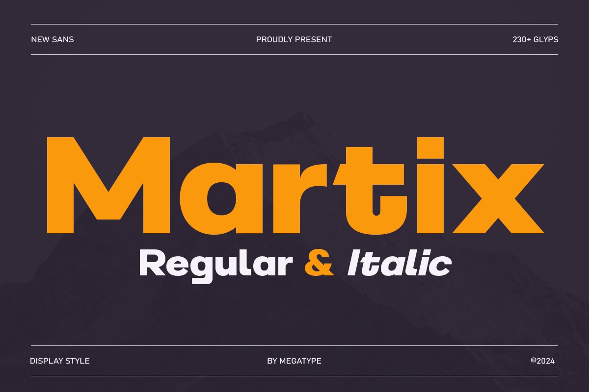 Police Martix Sans Serif