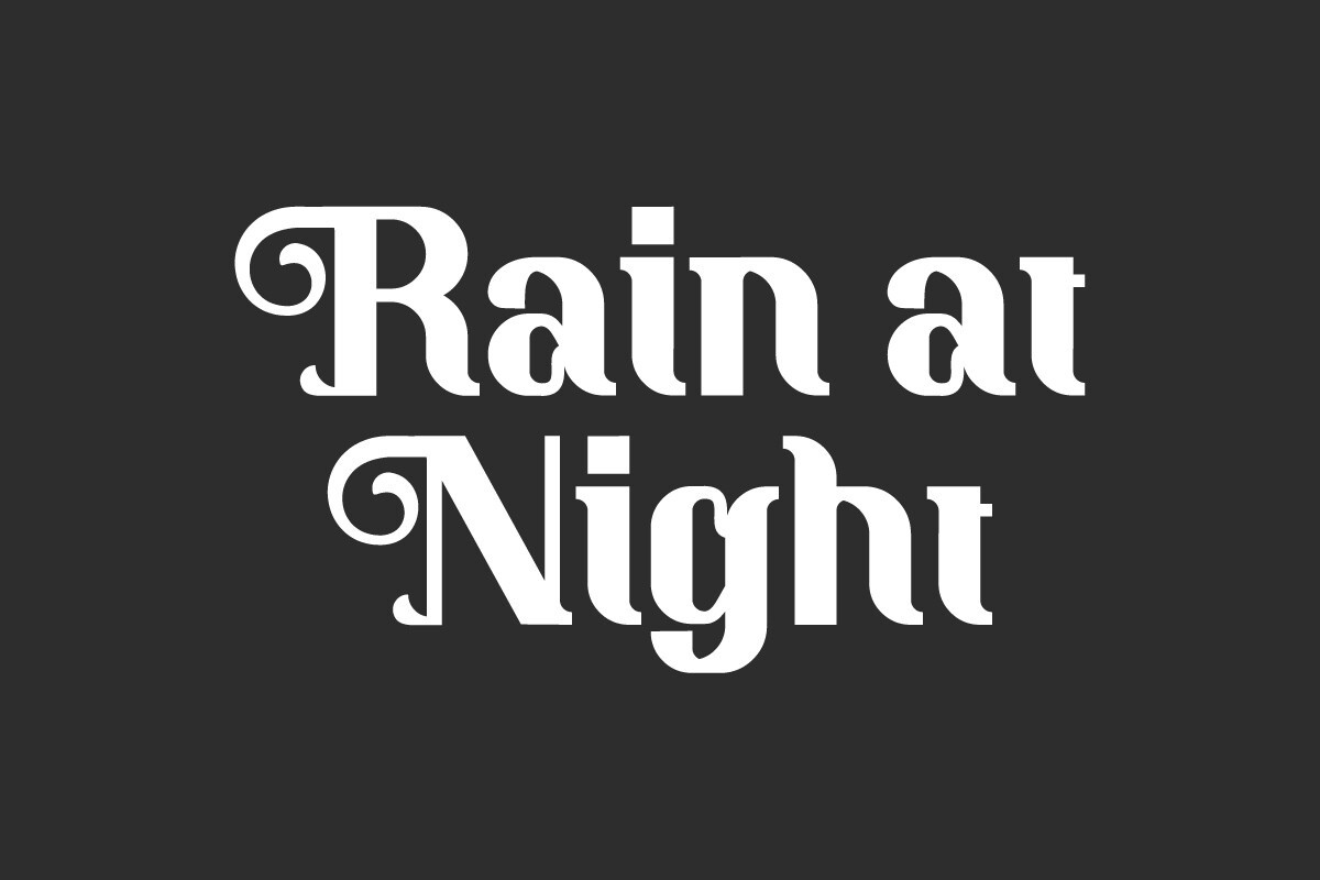 Police Rain at Night