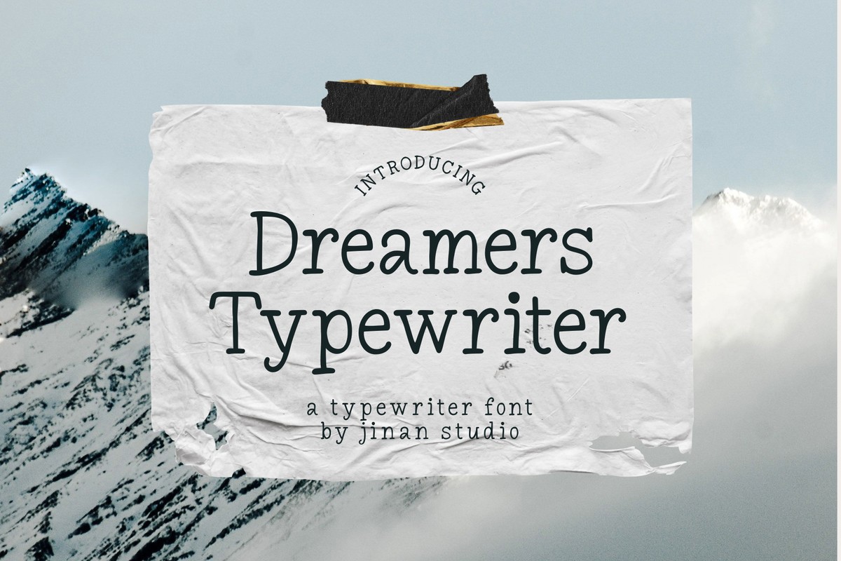 Police Dreamers Typewriter