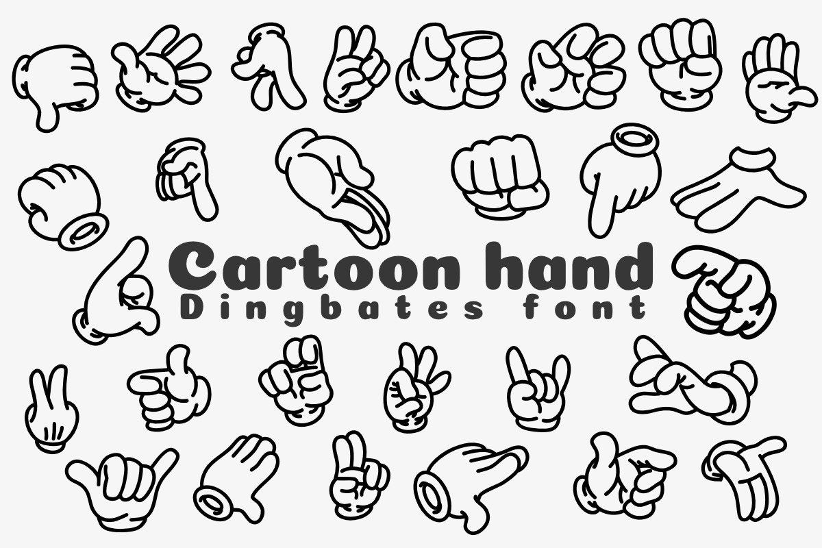 Police Cartoon Hand