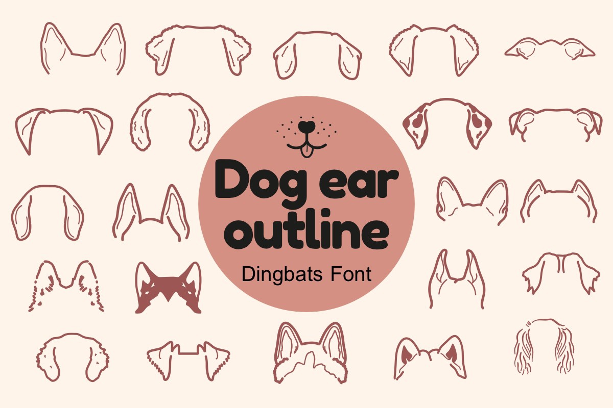 Dog Ear Outline