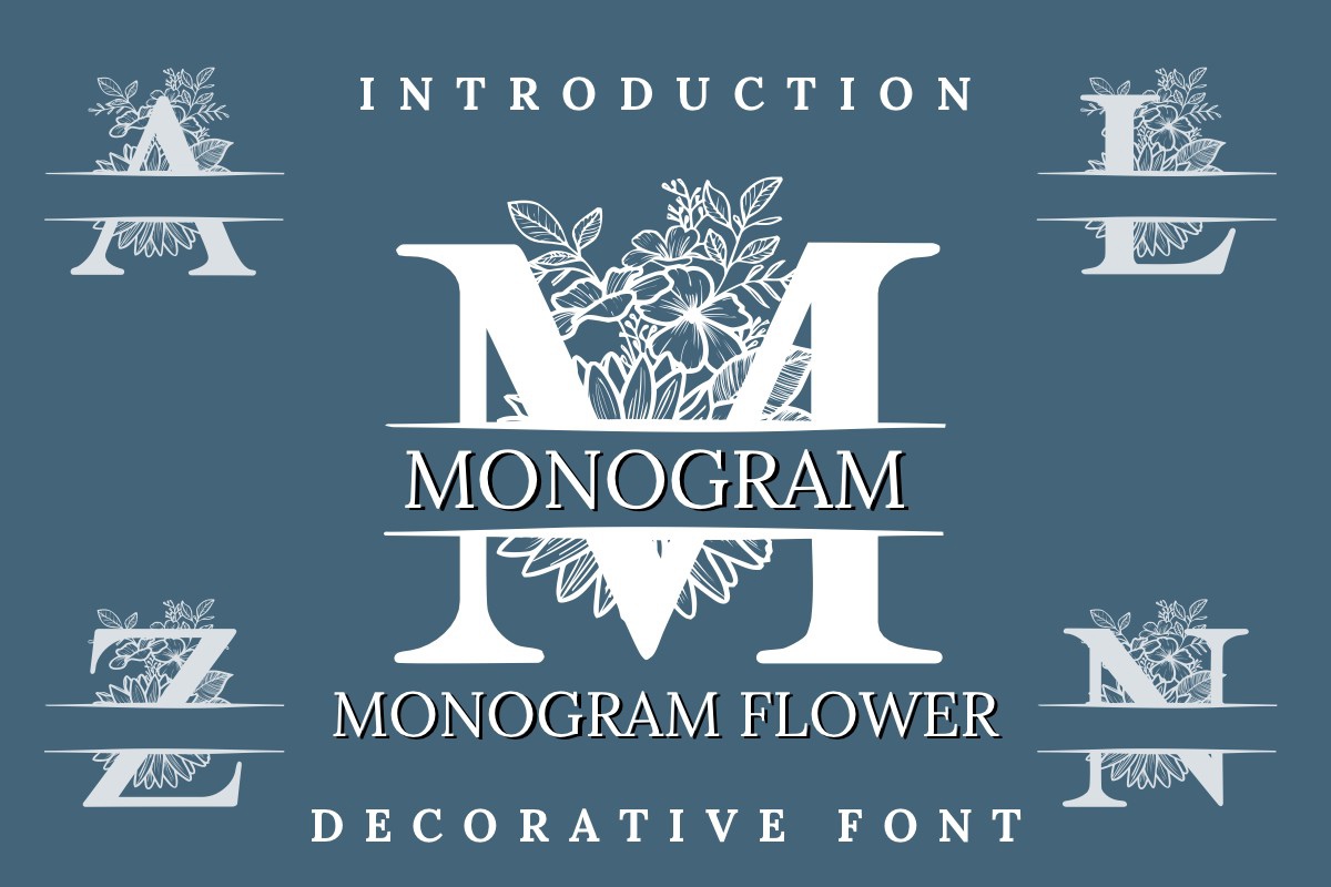 Monogram Flower